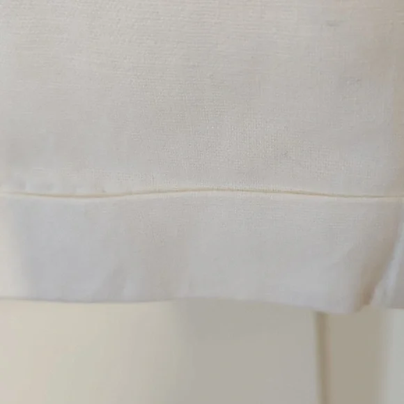 NWOT J.Crew Women's Cream Linen Blend Slim Wide Leg Drawstring Pant Size 12 - Picture 3 of 8